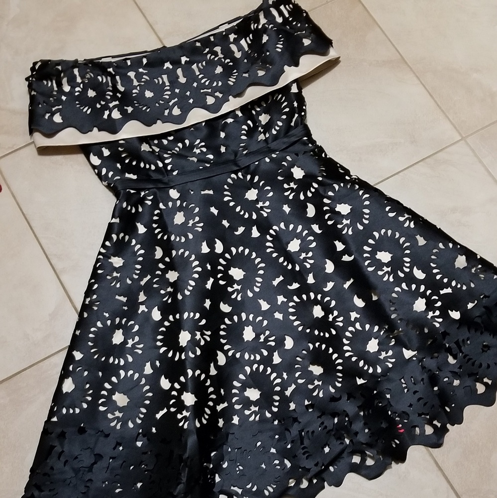 Black dress with light undertone